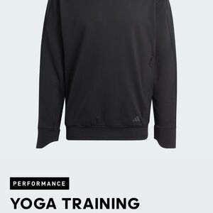 Adidas YOGA TRAINING HOODED SWEATSHIRT Men’s Size S Black